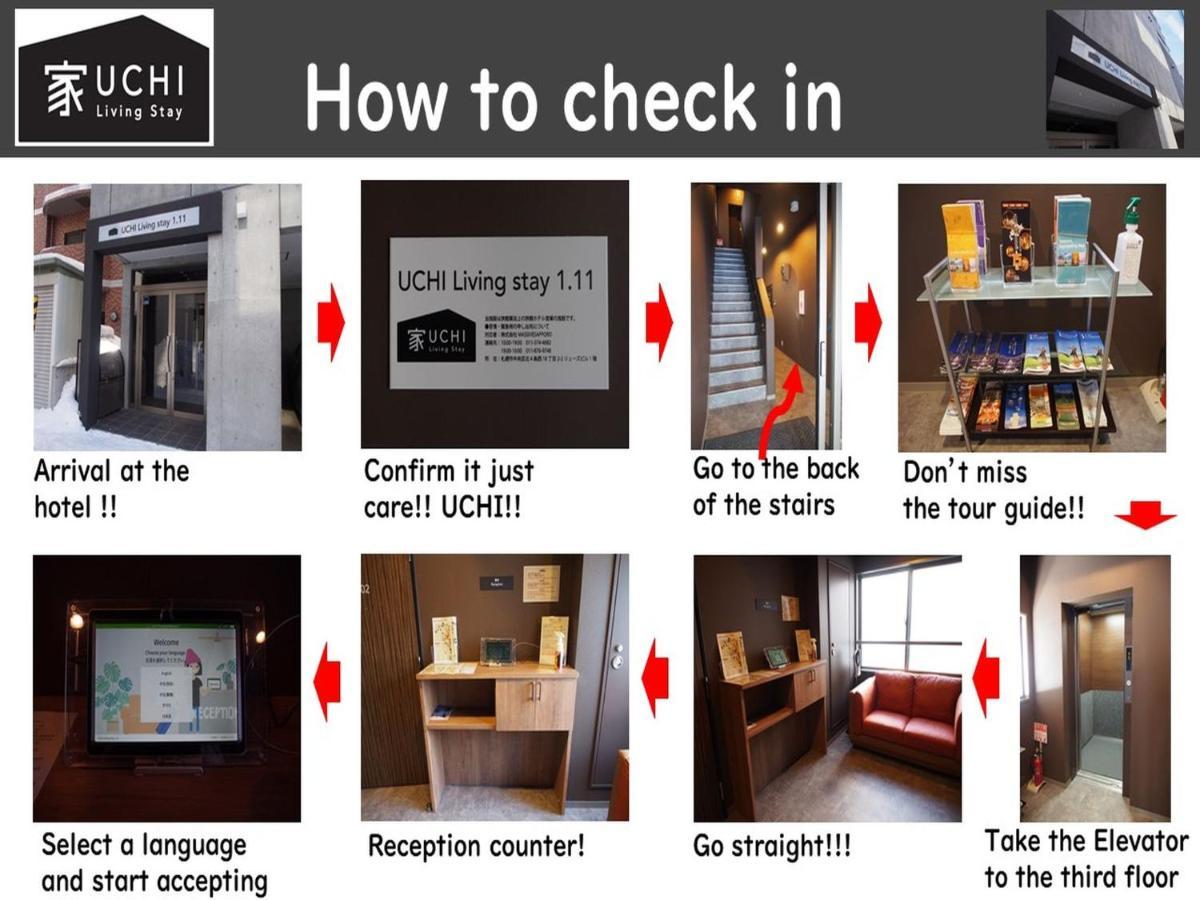 Uchi Living Stay Odori 11 Sapporo Exterior photo